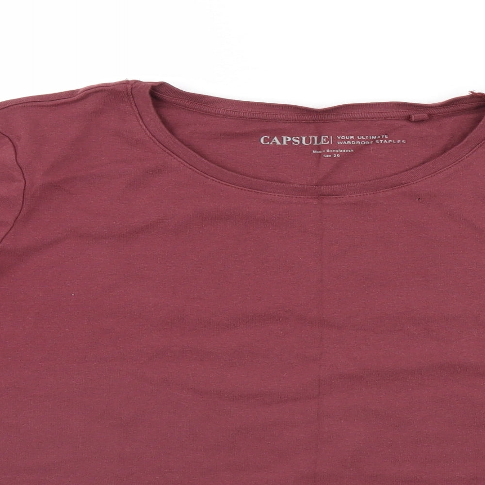 Capsule  Womens Purple   Basic T-Shirt Size 20