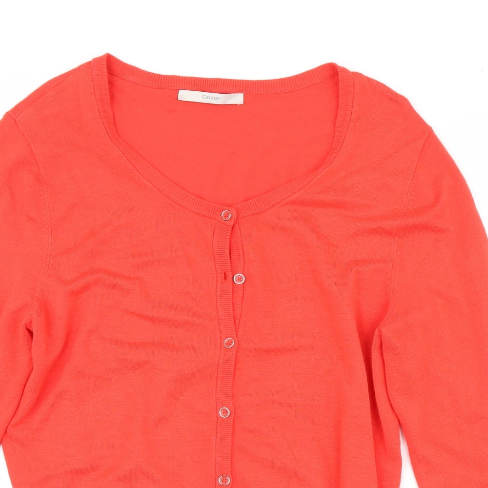 George Womens Purple   Cardigan Jumper Size 14