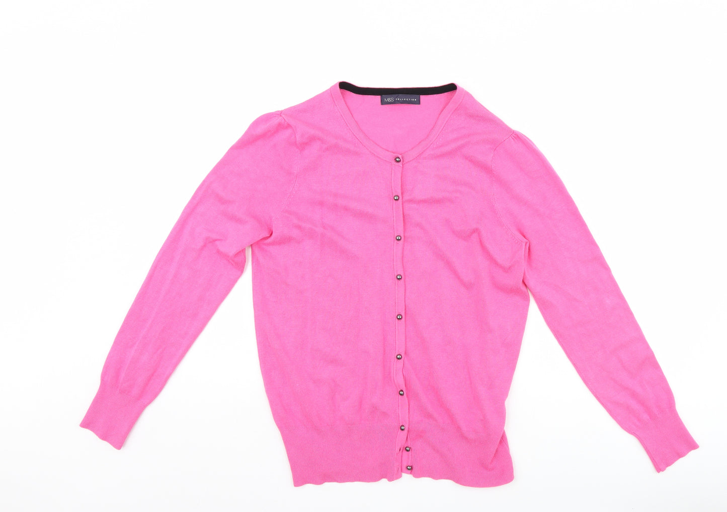 Marks and Spencer Womens Pink   Cardigan Jumper Size 14