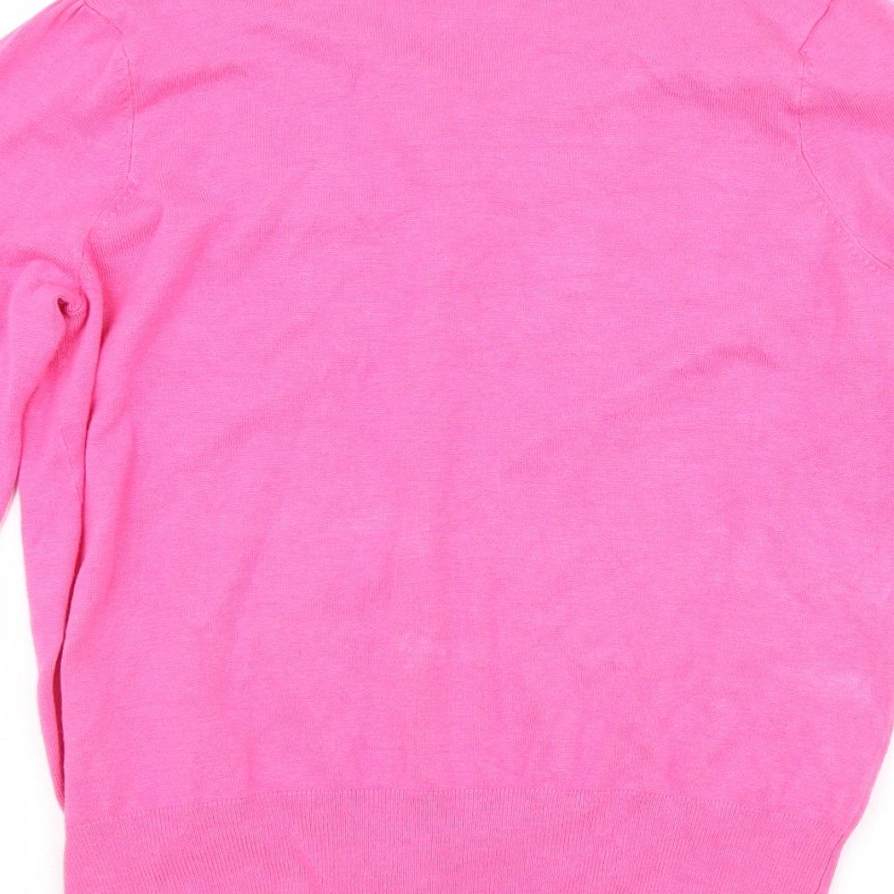 Marks and Spencer Womens Pink   Cardigan Jumper Size 14