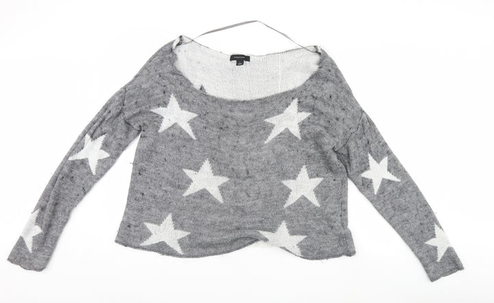 Atmosphere Womens Grey   Pullover Jumper Size L