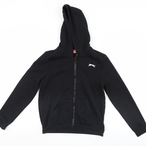 Slazenger Boys Black   Full Zip Hoodie Size 11-12 Years