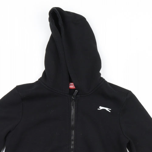 Slazenger Boys Black   Full Zip Hoodie Size 11-12 Years