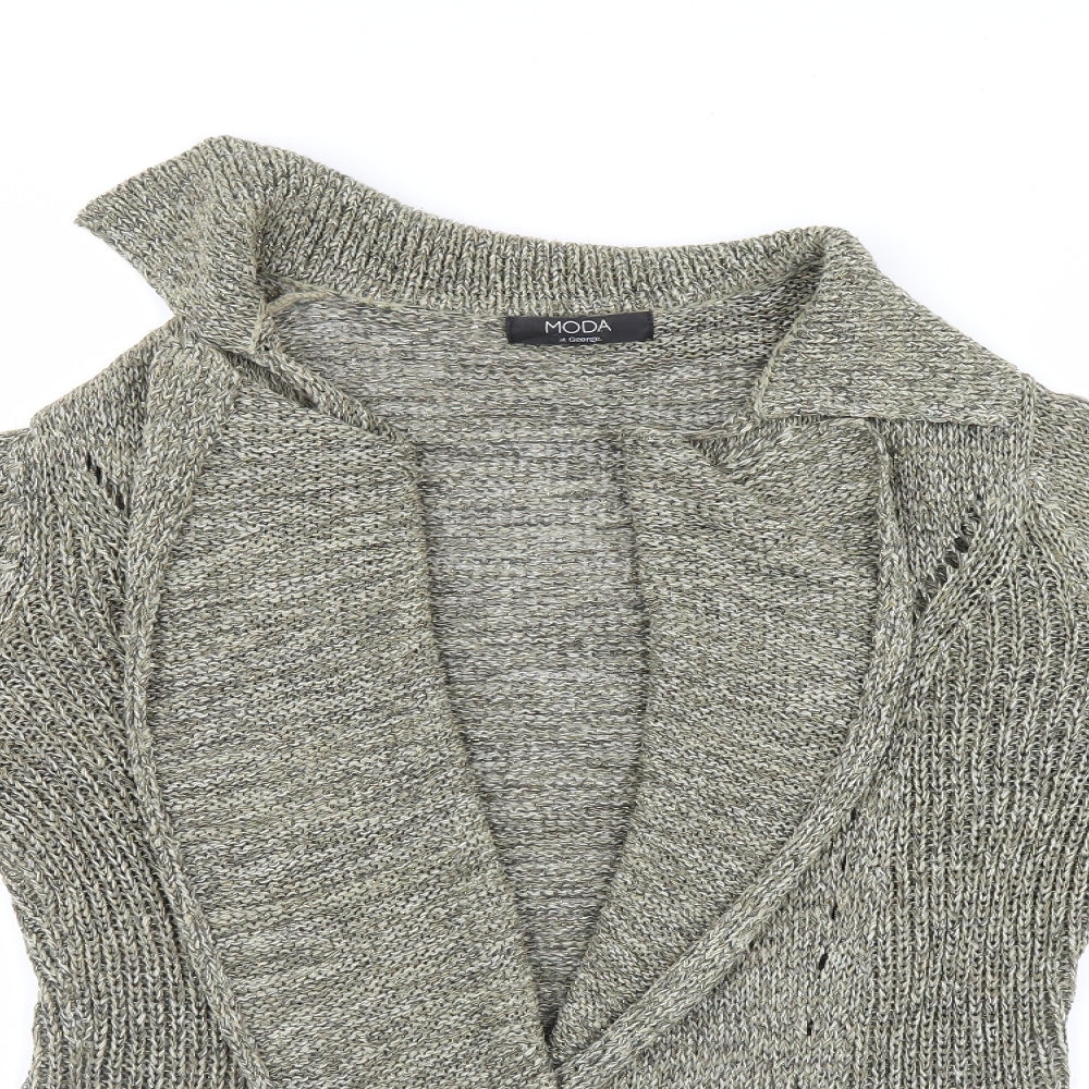 George Womens Clear   Cardigan Jumper Size 18