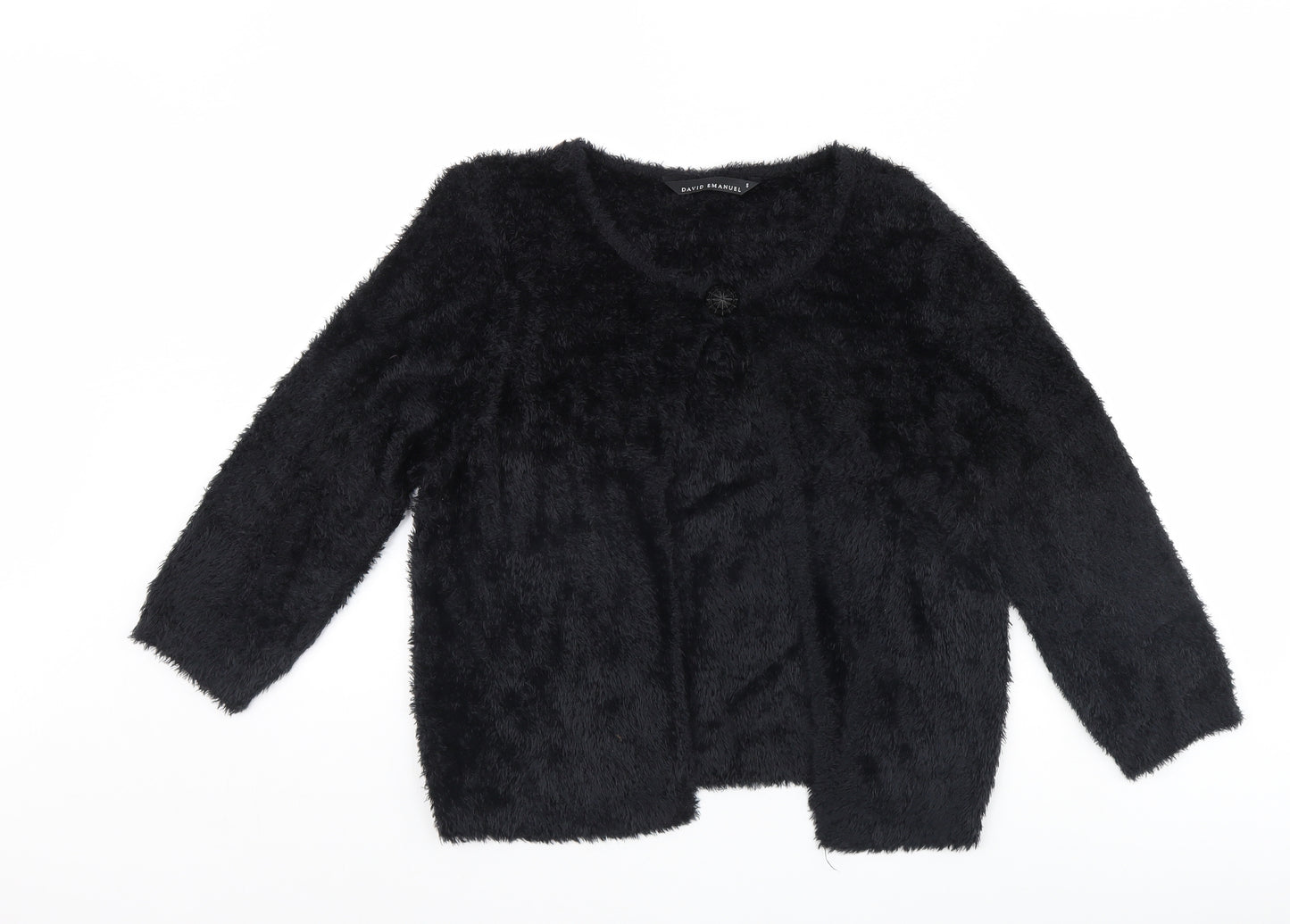 David Emanuel Womens Black   Cardigan Jumper One Size