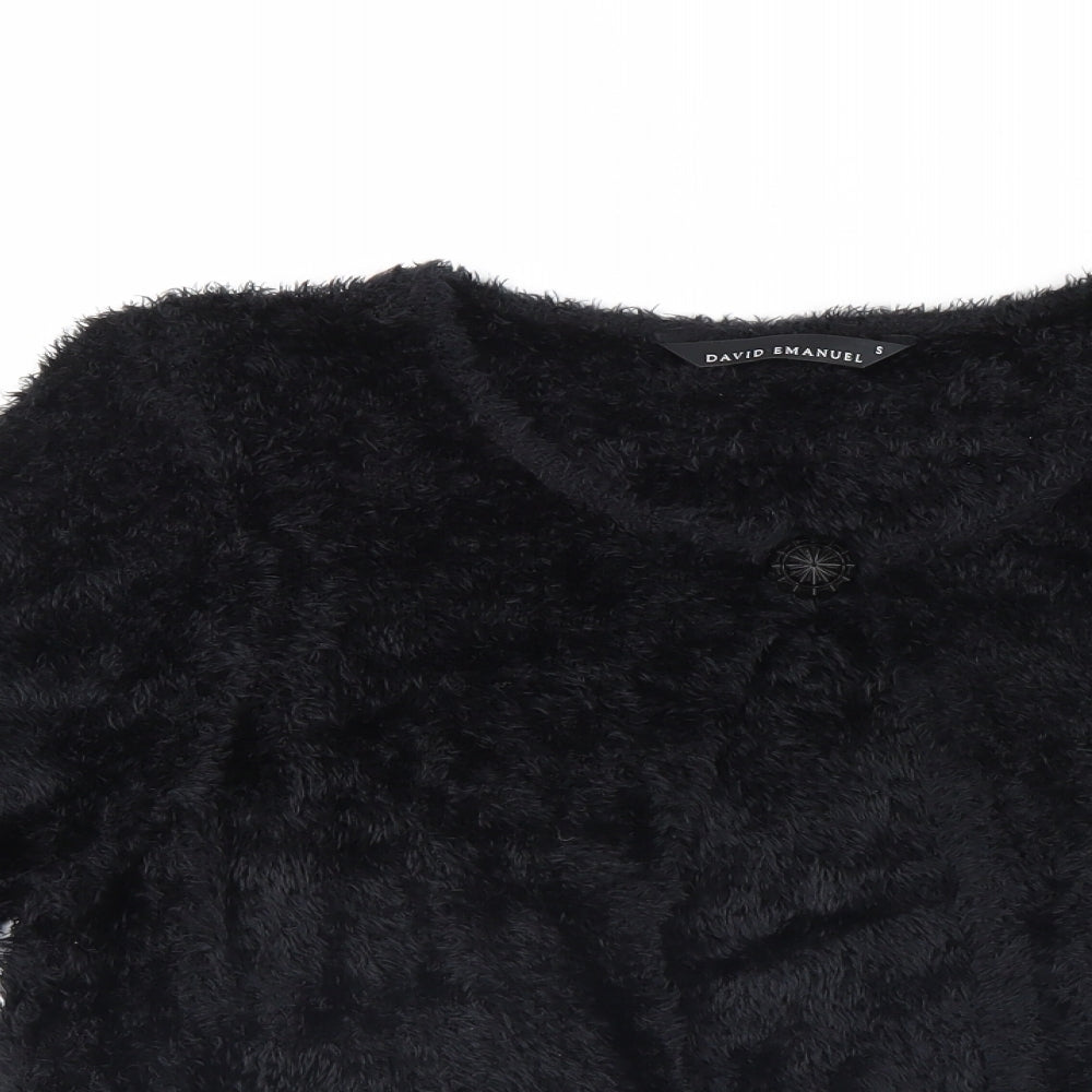 David Emanuel Womens Black   Cardigan Jumper One Size