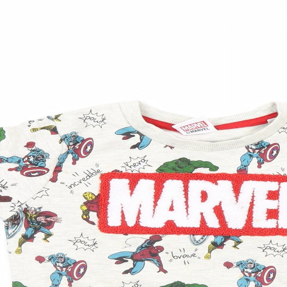 NEXT Boys Grey   Pullover Sweatshirt Size 2-3 Years  - Marvel