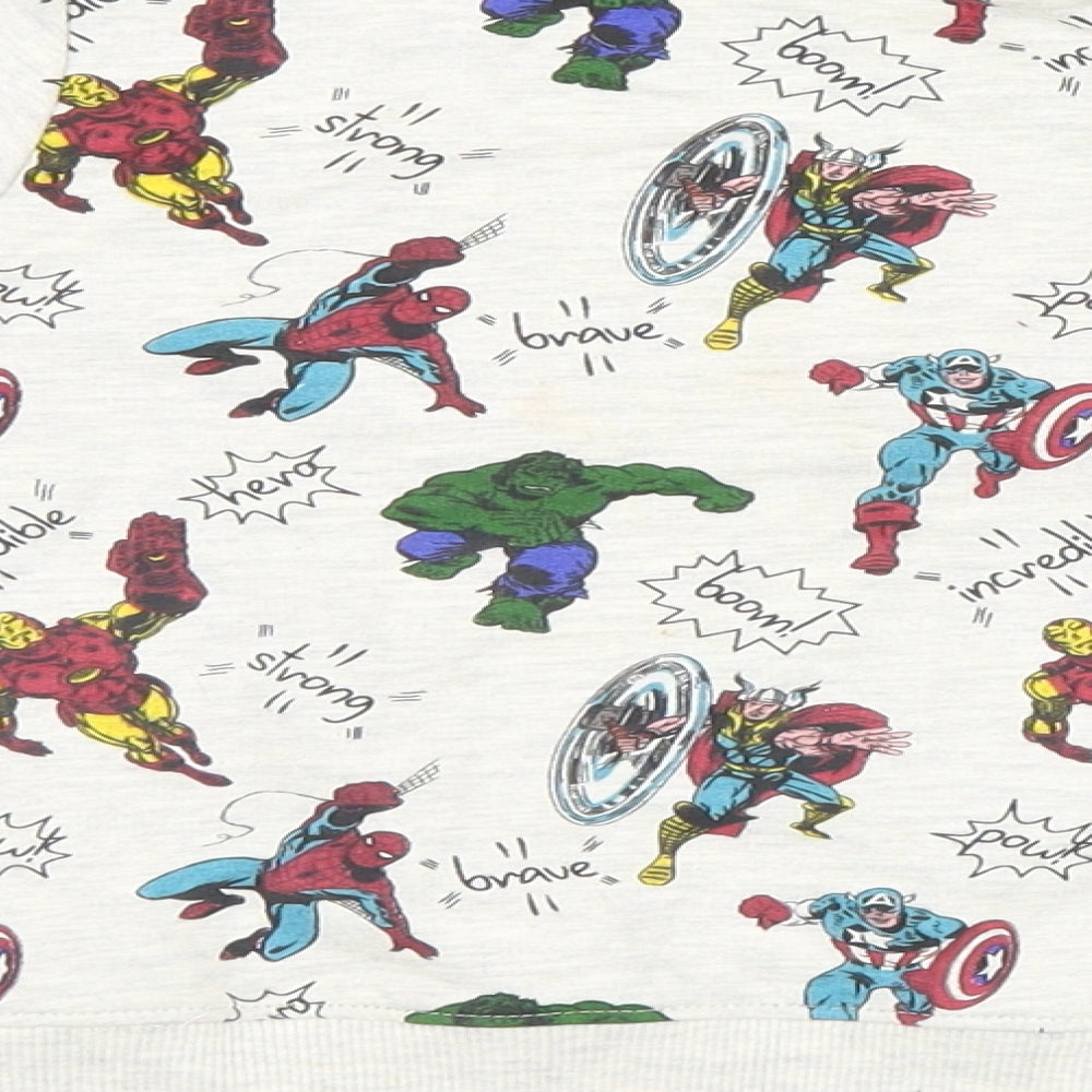 NEXT Boys Grey   Pullover Sweatshirt Size 2-3 Years  - Marvel