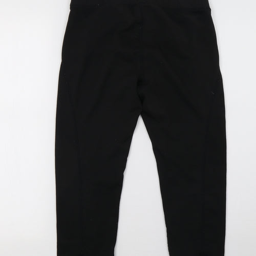 H&M Womens Black   Cropped Leggings Size 10 L20 in