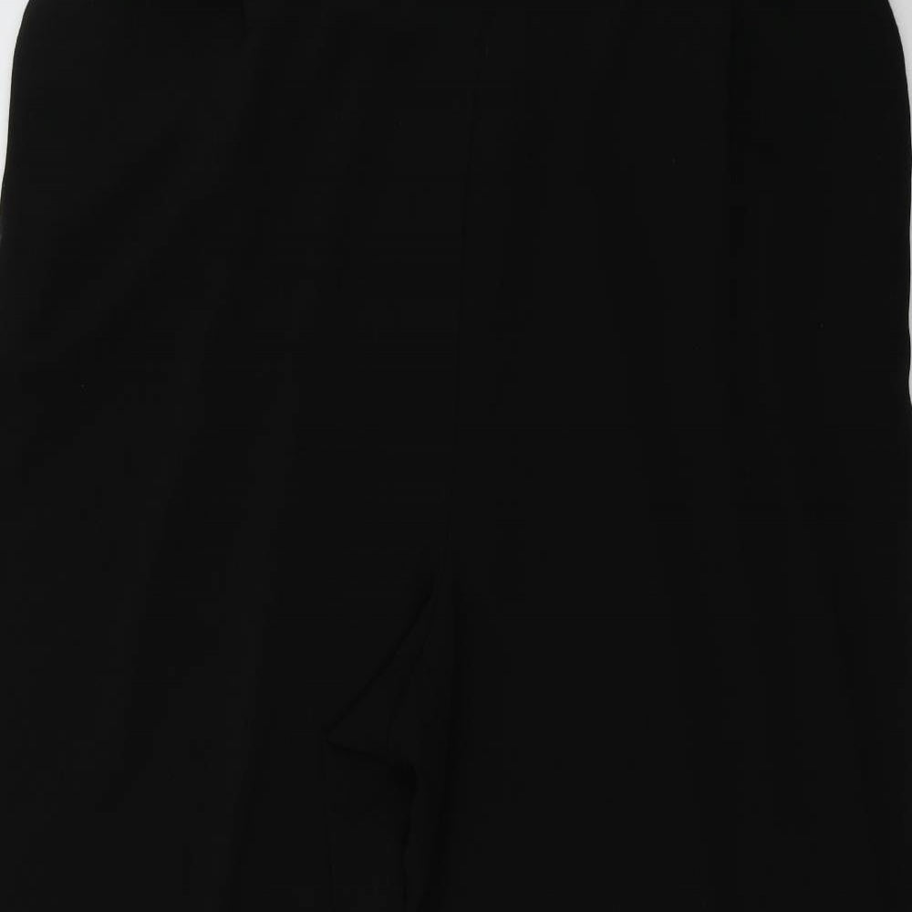 Dorothy Perkins Womens Black  Mesh Trousers  Size 18 L31 in