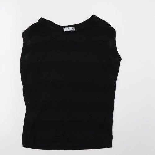aj fashon Womens Black   Basic T-Shirt Size 8