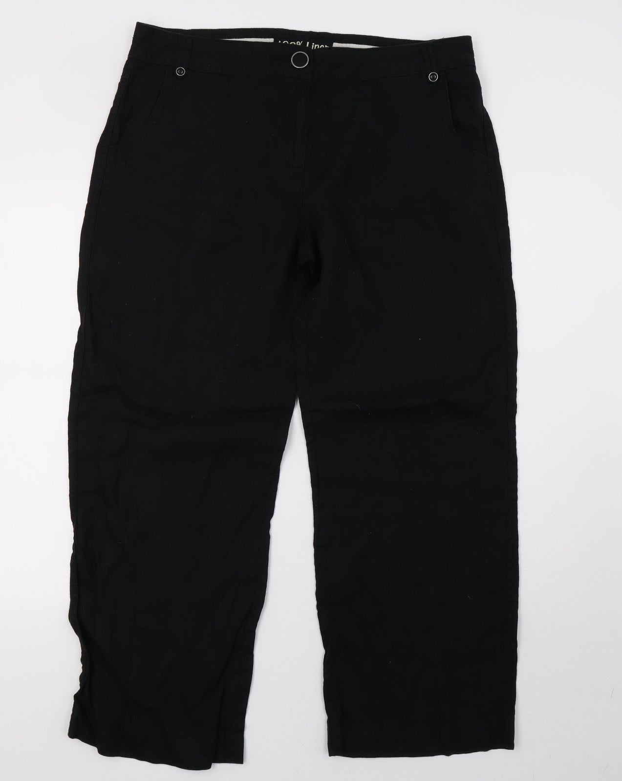 George Womens Black   Trousers  Size 14 L29 in