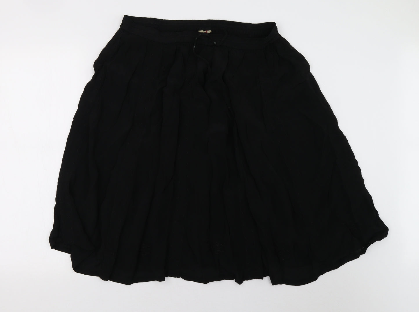 Preworn Womens Black   A-Line Skirt Size 14