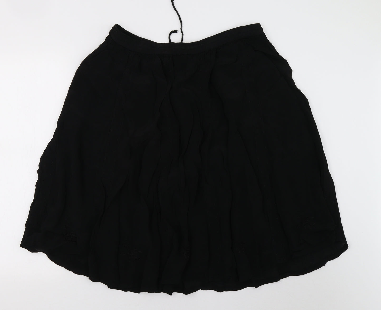 Preworn Womens Black   A-Line Skirt Size 14