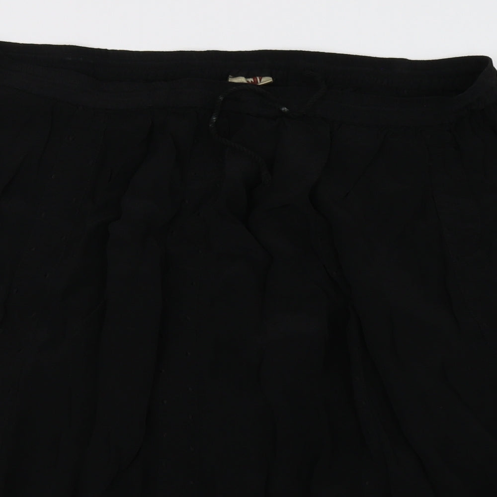 Preworn Womens Black   A-Line Skirt Size 14