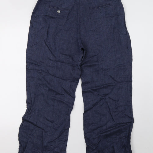 Marks and Spencer Womens Blue   Trousers  Size 14 L28 in