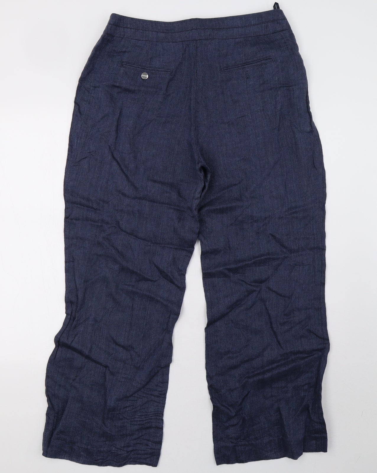 Marks and Spencer Womens Blue   Trousers  Size 14 L28 in