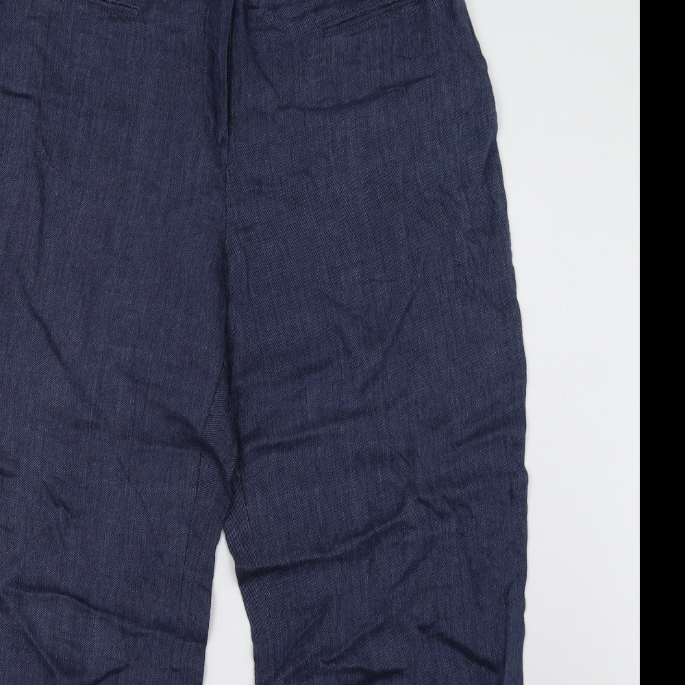 Marks and Spencer Womens Blue   Trousers  Size 14 L28 in