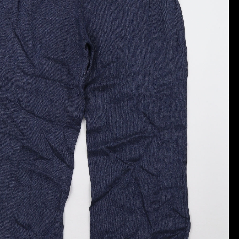 Marks and Spencer Womens Blue   Trousers  Size 14 L28 in