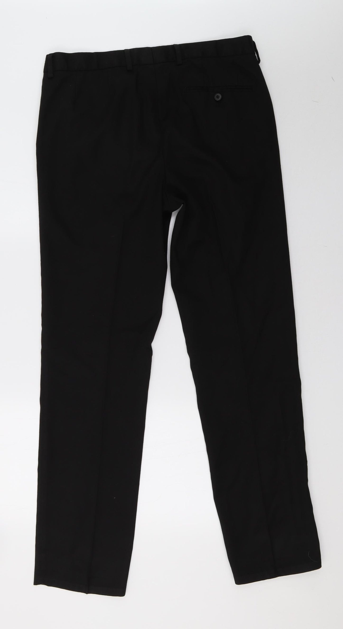 Matalan Mens Black   Trousers  Size 34 L33 in