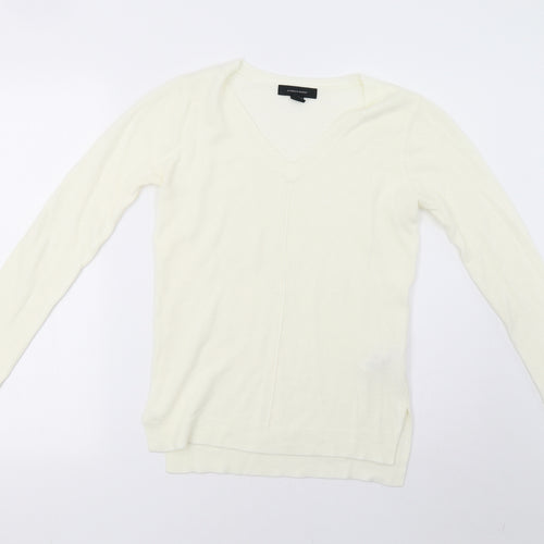 Primark Womens White  Knit Pullover Sweatshirt Size 6