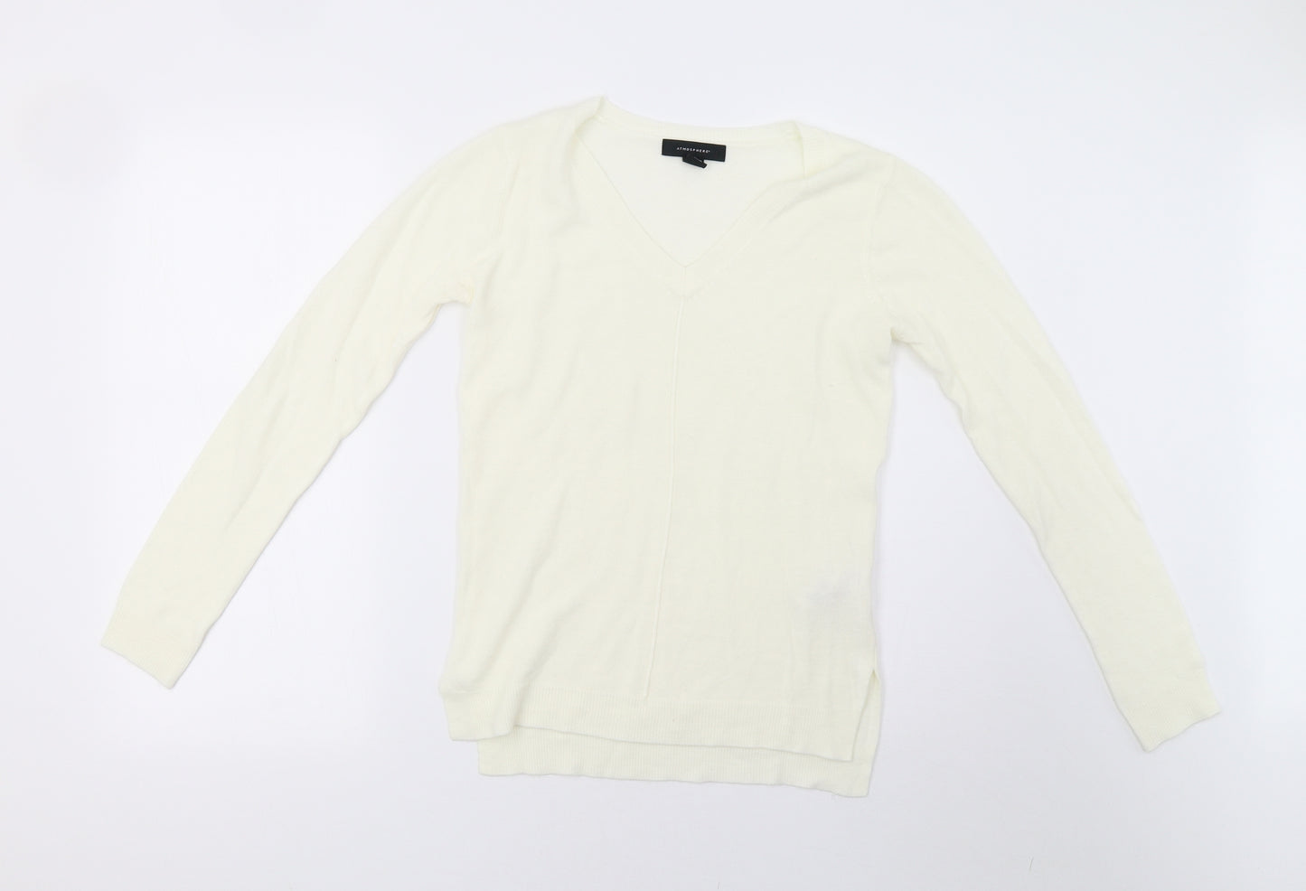 Primark Womens White  Knit Pullover Sweatshirt Size 6
