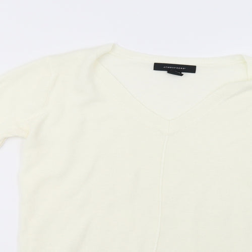 Primark Womens White  Knit Pullover Sweatshirt Size 6