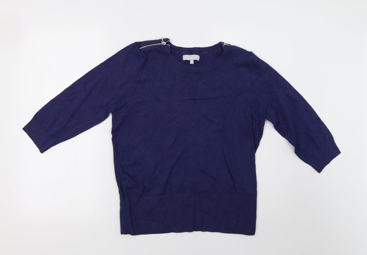 Red Herring Womens Blue Pullover Sweatshirt Size 16