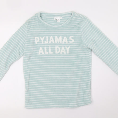 Primark Womens Green Striped   Pyjama Top Size 8