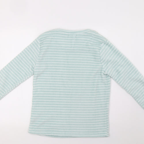 Primark Womens Green Striped   Pyjama Top Size 8
