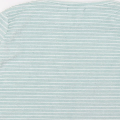 Primark Womens Green Striped   Pyjama Top Size 8