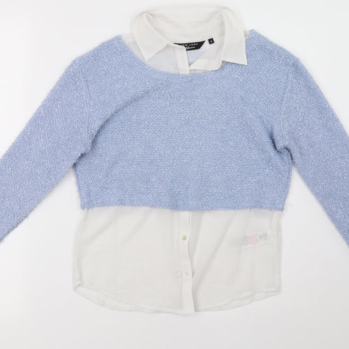 New Look Girls Blue   Pullover Sweatshirt Size 9 Years