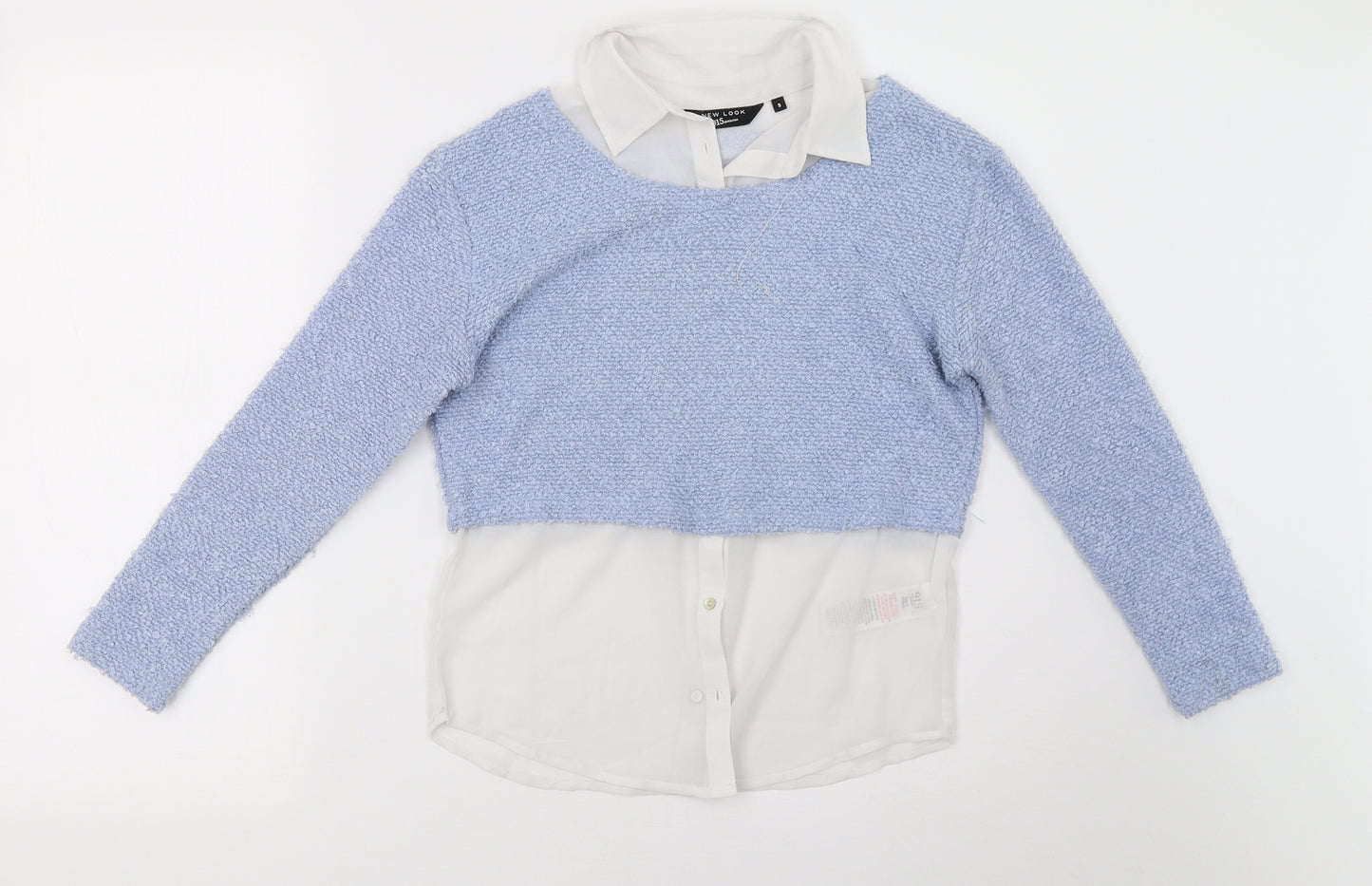 New Look Girls Blue   Pullover Sweatshirt Size 9 Years