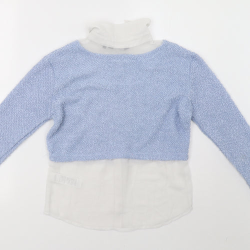 New Look Girls Blue   Pullover Sweatshirt Size 9 Years