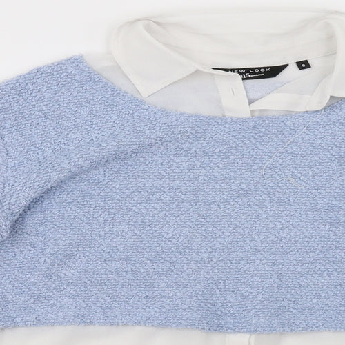 New Look Girls Blue   Pullover Sweatshirt Size 9 Years