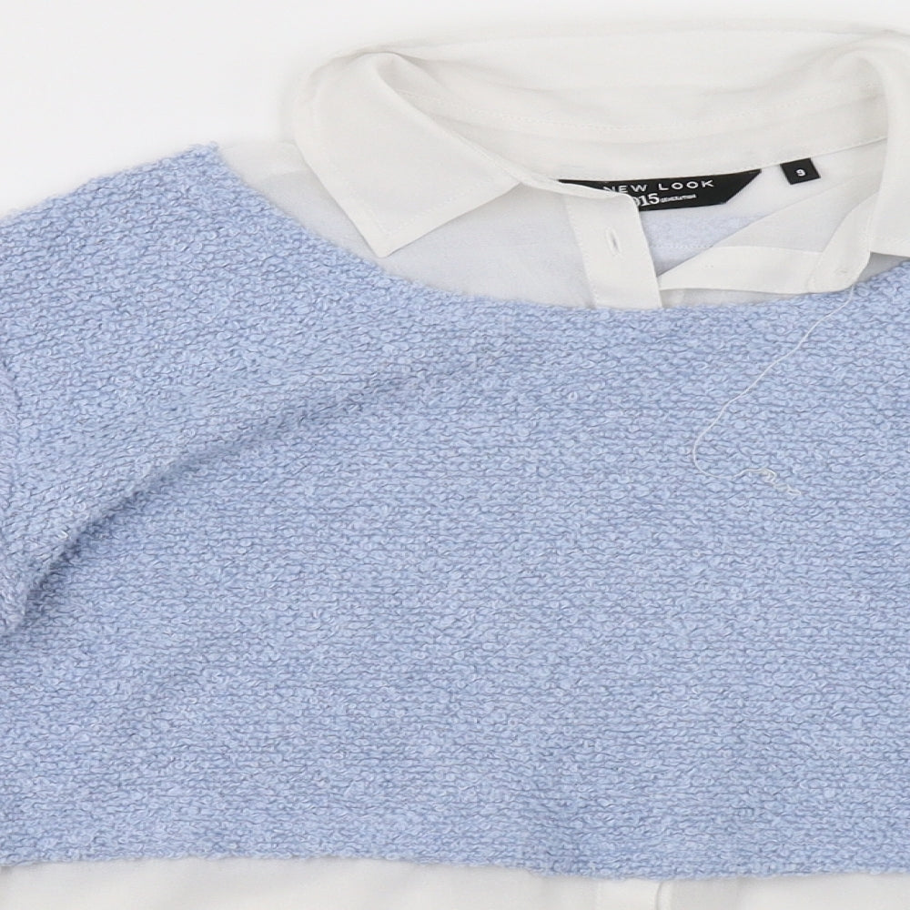 New Look Girls Blue   Pullover Sweatshirt Size 9 Years