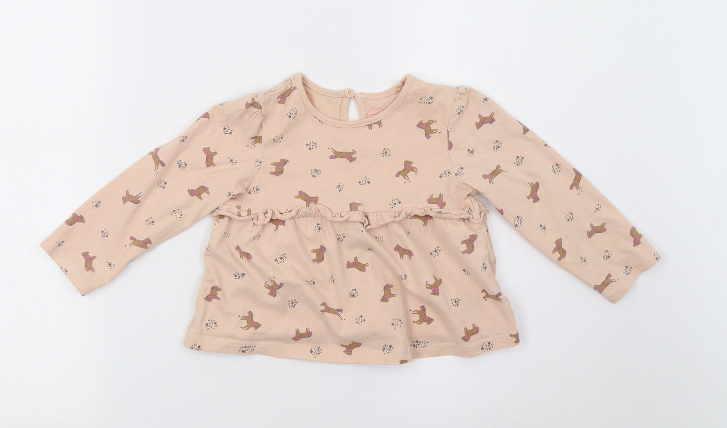 NEXT Girls Pink Polka Dot  Basic Casual Size 2 Years