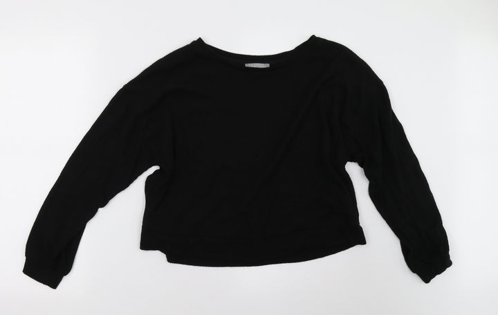 New Look Womens Black   Pullover Sweatshirt Size M