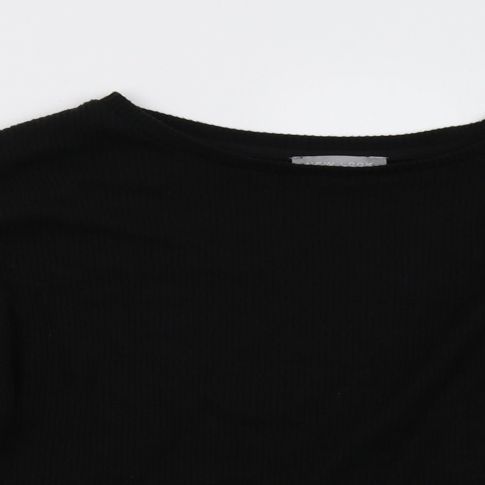 New Look Womens Black   Pullover Sweatshirt Size M