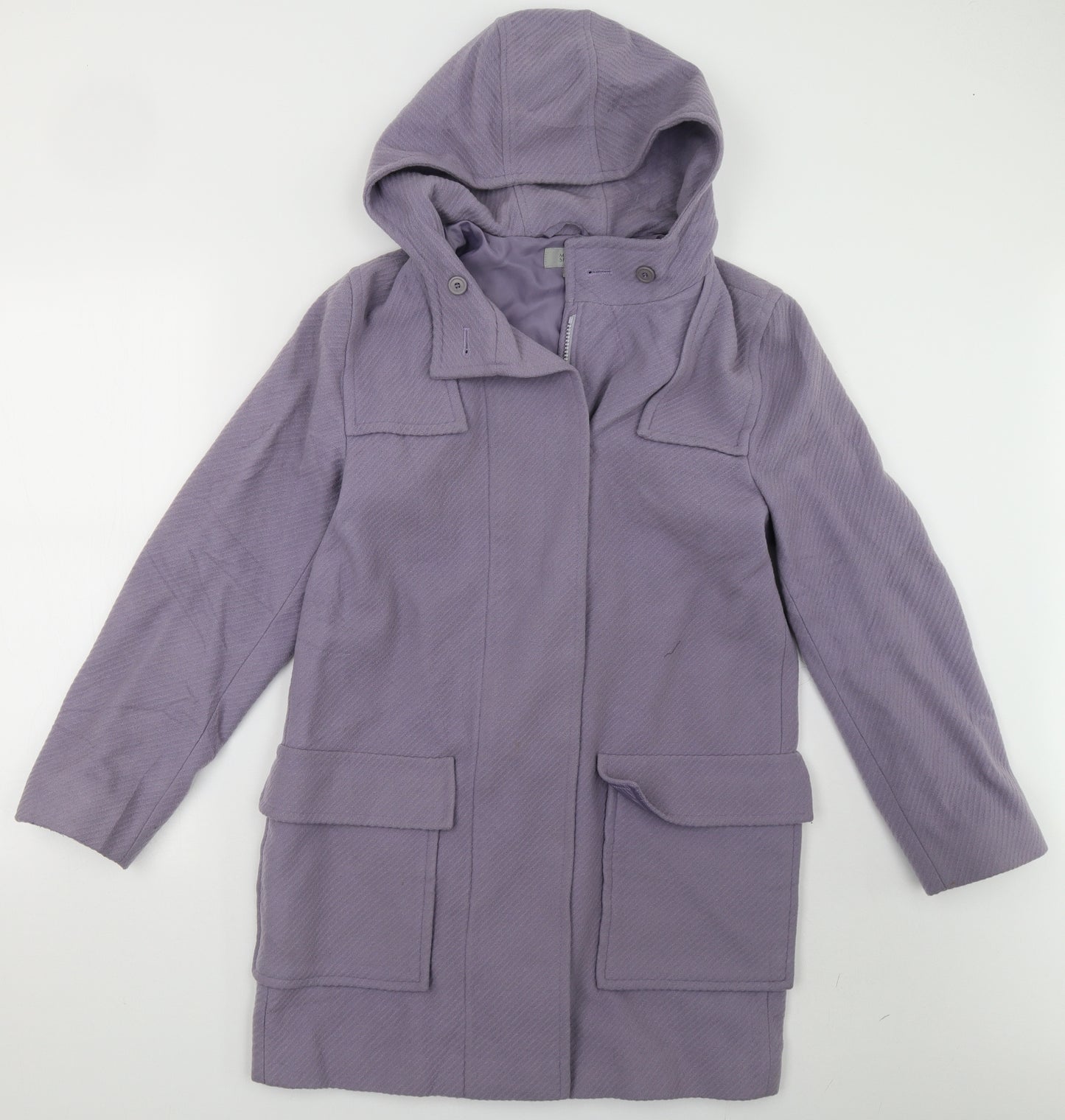 Marks and Spencer Womens Purple   Jacket Coat Size 14