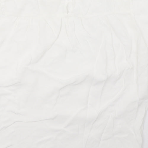 H&M Womens White   Basic T-Shirt Size 8
