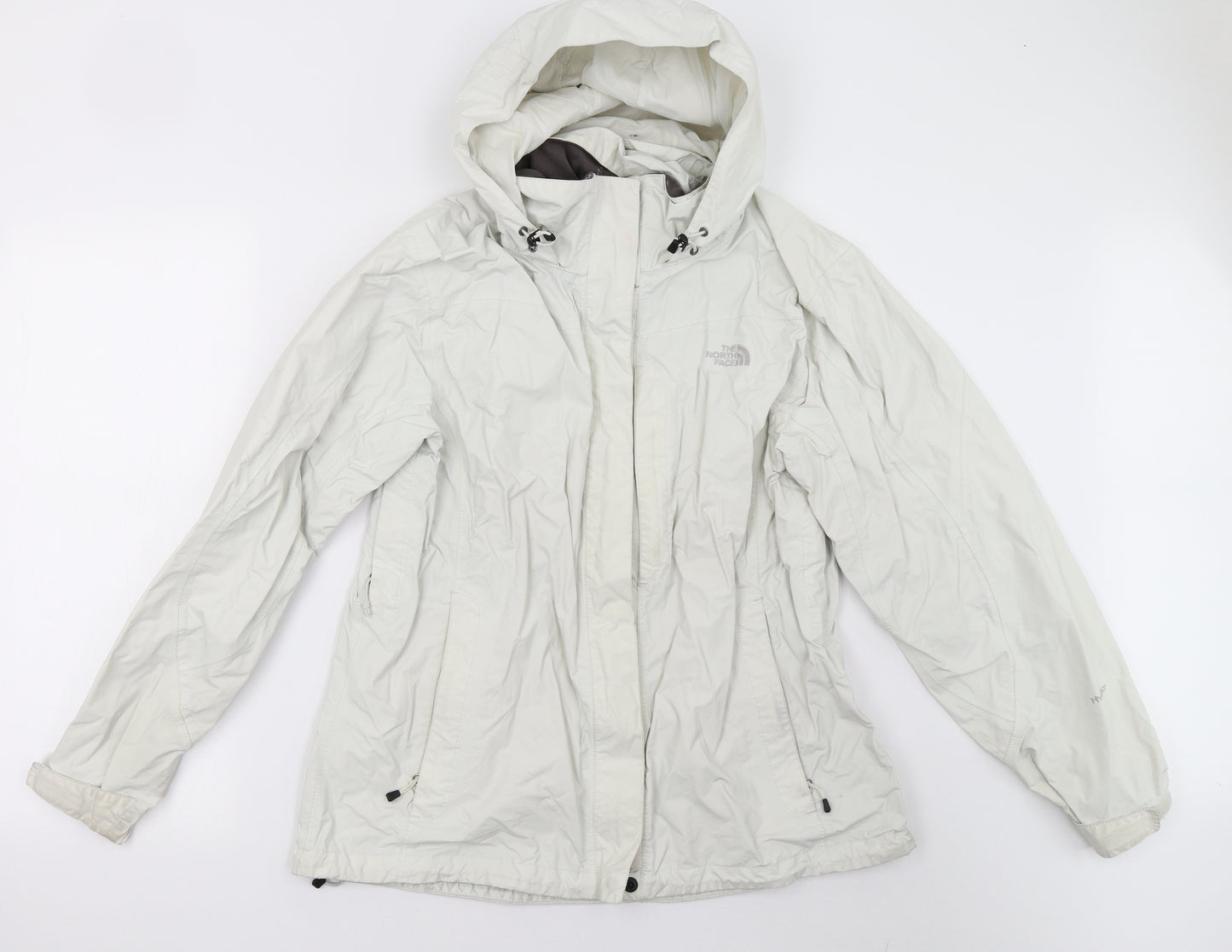 The North Face Womens White   Rain Coat Coat Size XL