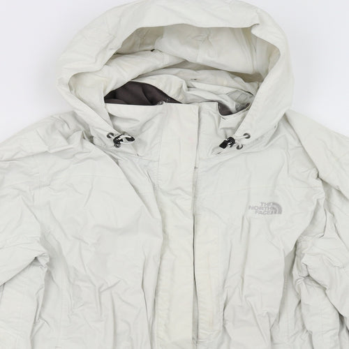 The North Face Womens White   Rain Coat Coat Size XL