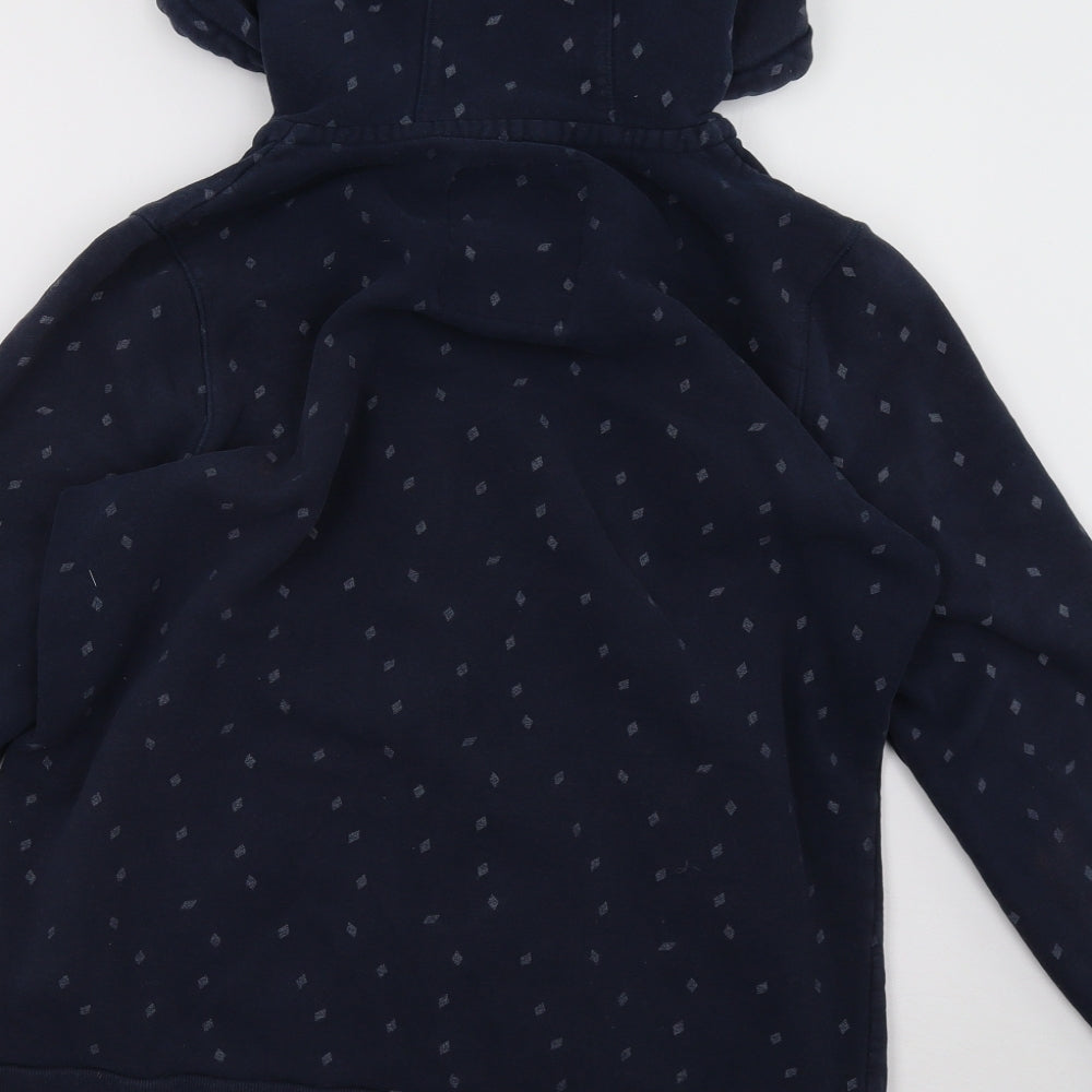 ESMARA Womens Beige Polka Dot  Full Zip Hoodie Size L
