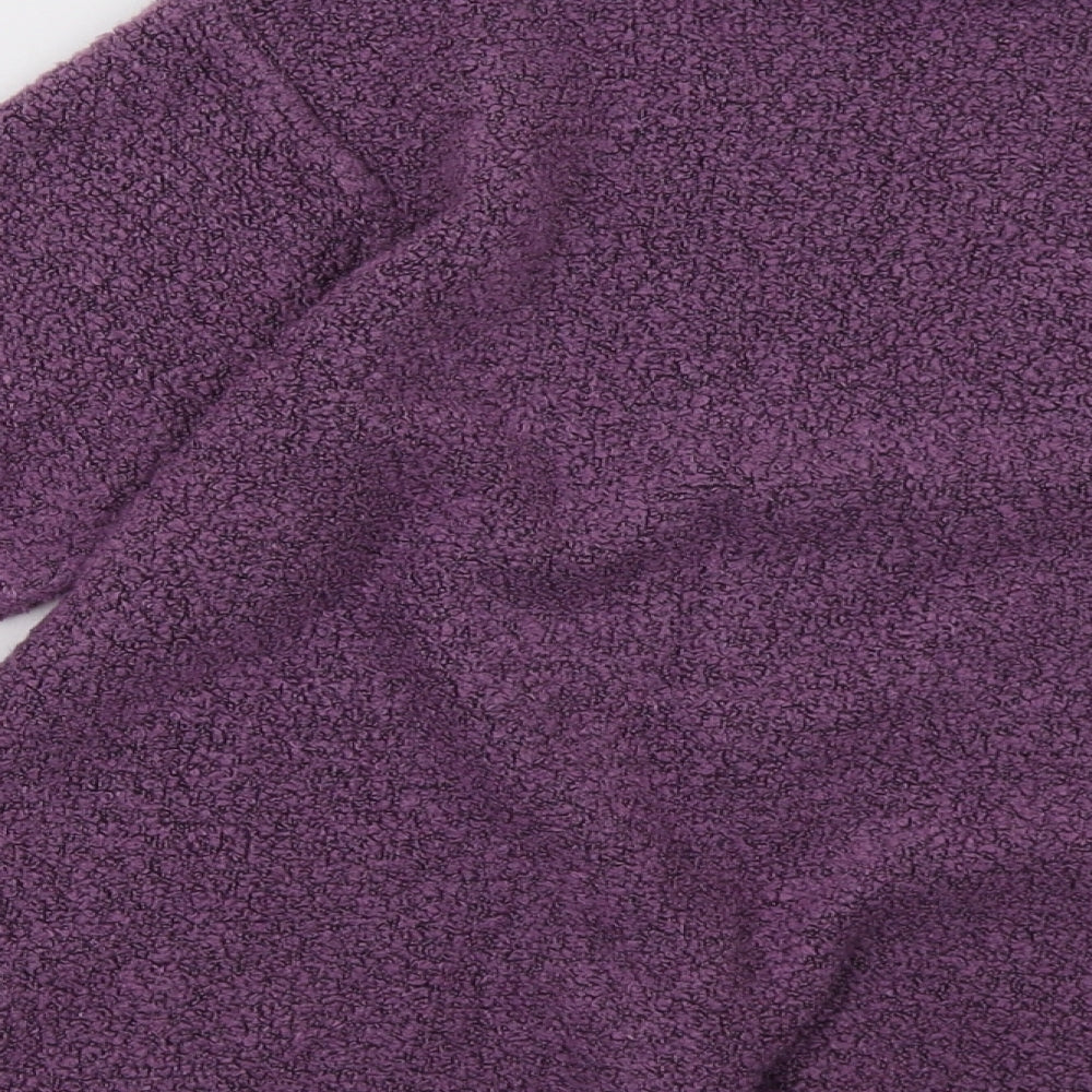 EWM Womens Purple  Knit Pullover Sweatshirt Size M