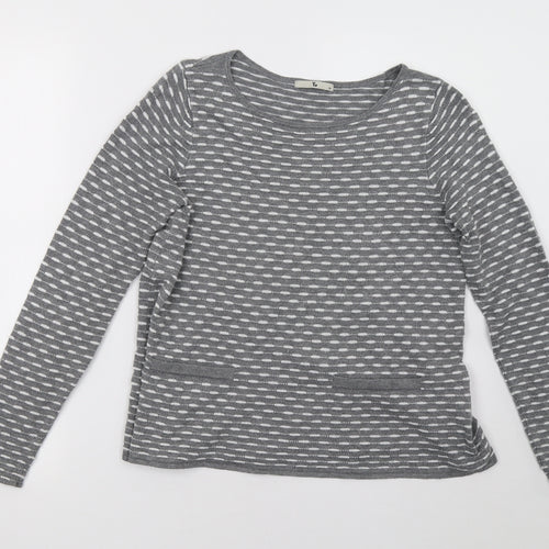 Sainsburys Womens Grey   Pullover Sweatshirt Size 10