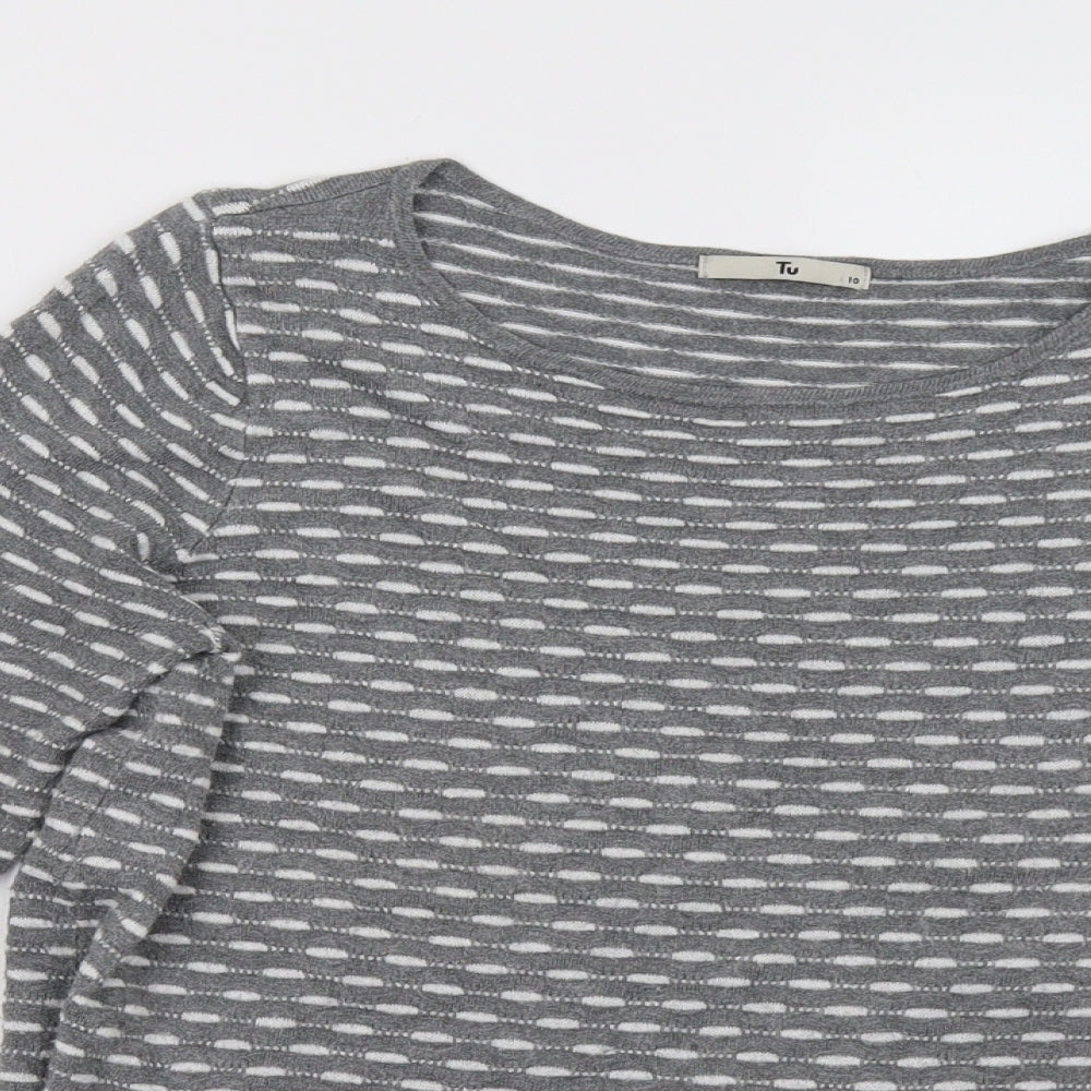 Sainsburys Womens Grey   Pullover Sweatshirt Size 10