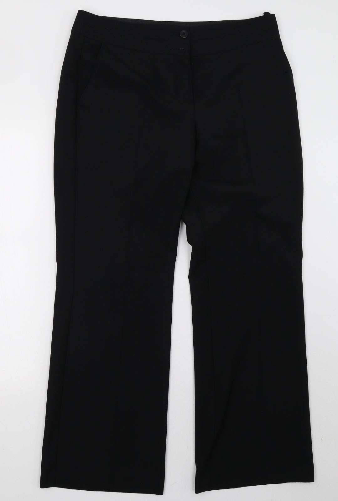 Marks and Spencer Womens Black   Trousers  Size 14 L30 in