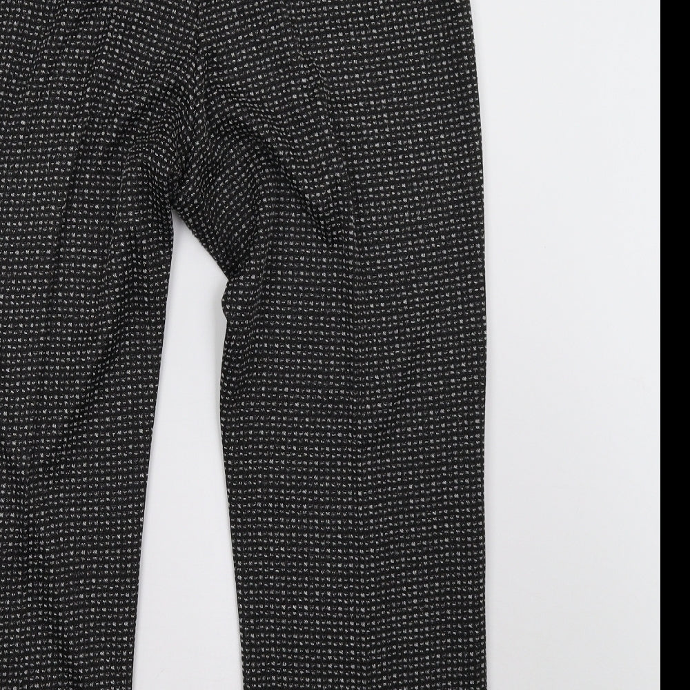 Bonmarché Womens Black   Cropped Trousers Size 16 L25 in