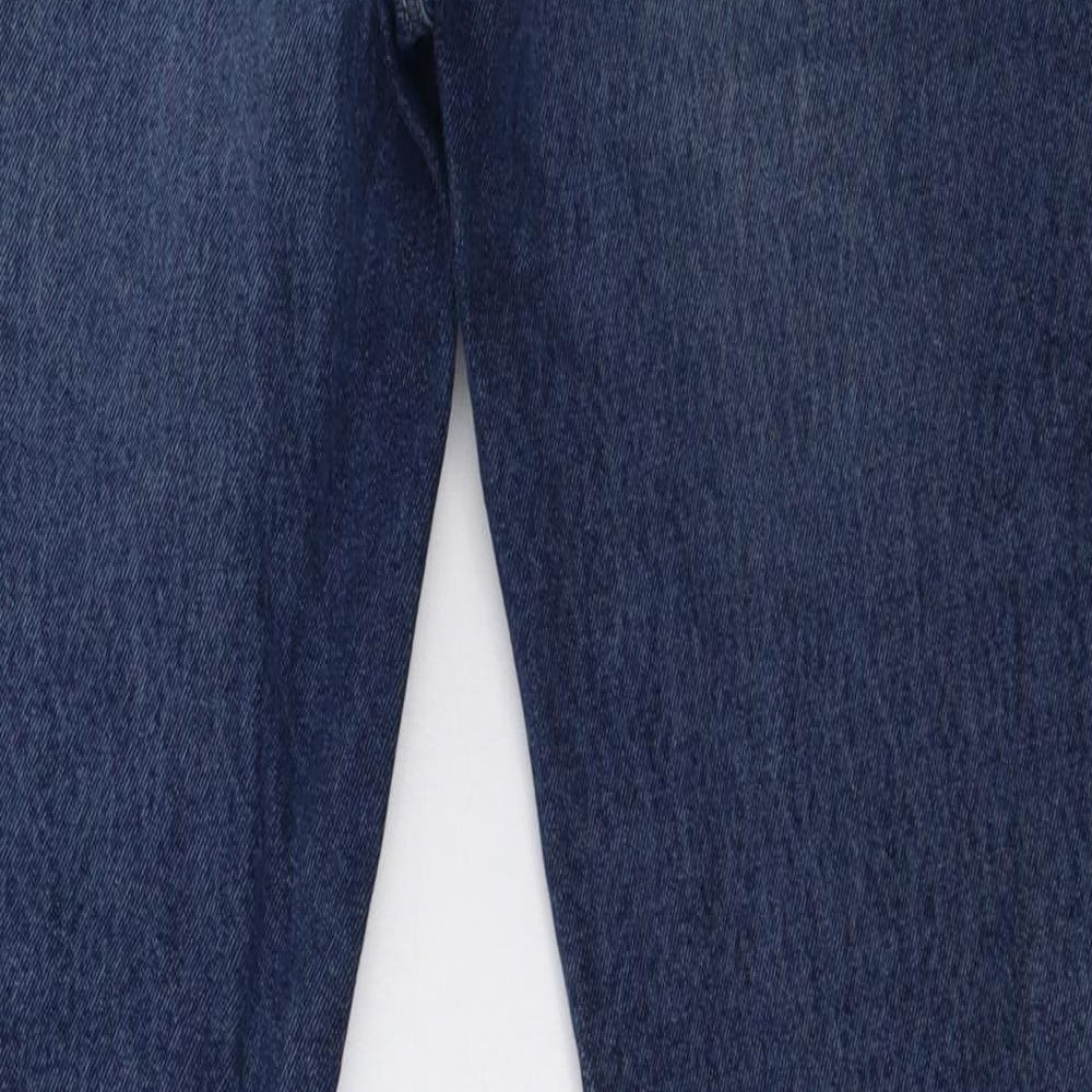 ASOS Mens Blue  Denim Straight Jeans Size 32 L32 in